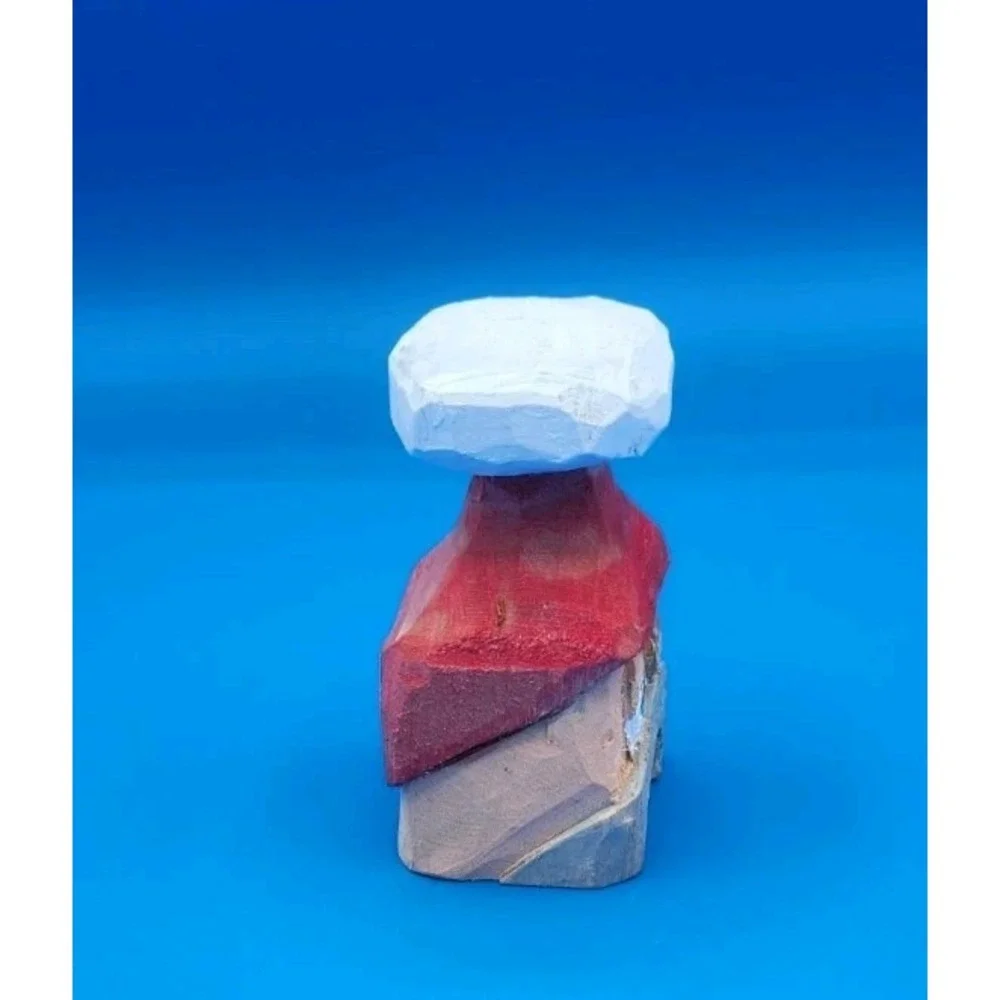Handcarved New Wooden Santa Head Shelf‎ Santa